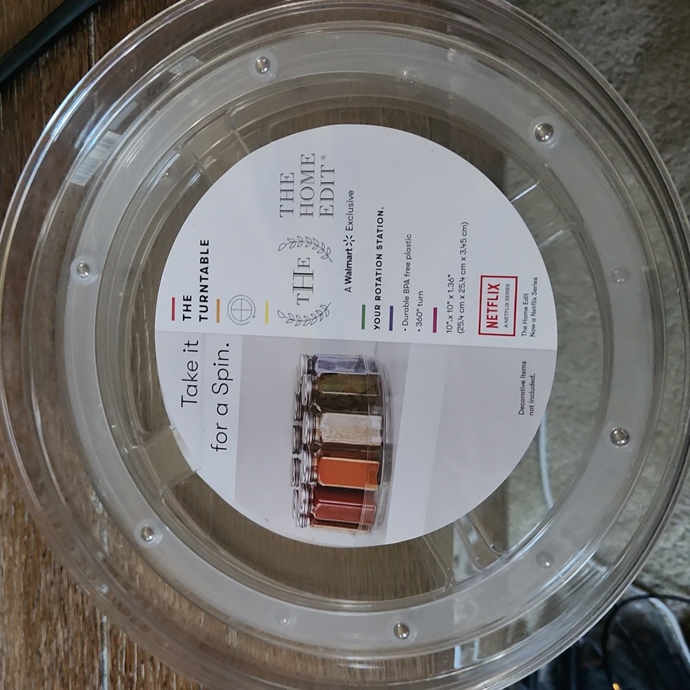 BNWT The Home Edit turntable-rotation station